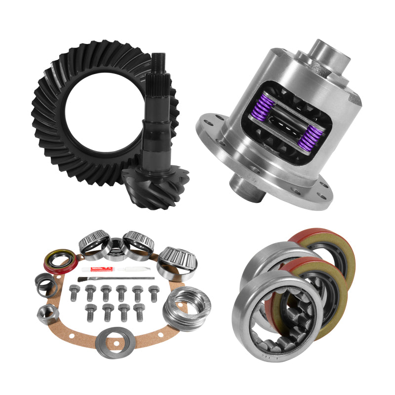 Yukon Gear 7.5in GM 3.23 Rear Ring & Pinion Install Kit 26 Spline Positraction 2.25in Axle Bearings