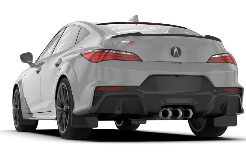Rally Armor 23-26 Acura Integra Type S Black Mud Flap w/Dark Grey Logo