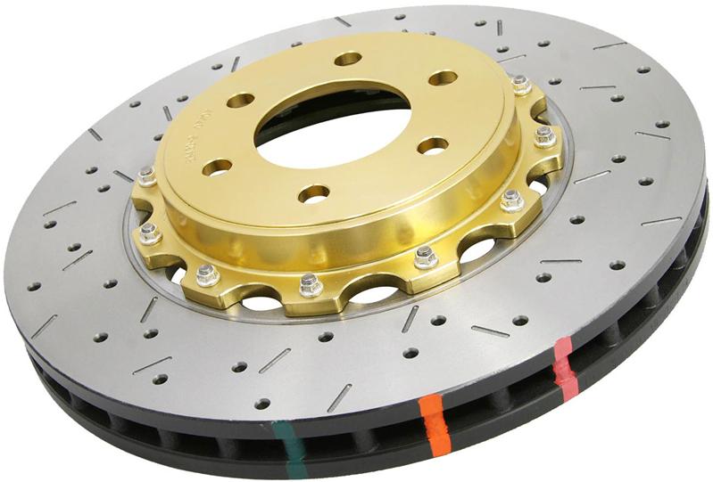 DBA Nissan Skyline (Various) Front Drilled & Slotted 5000 Series 2-Pc Rotor Assembled w/ Black Hat