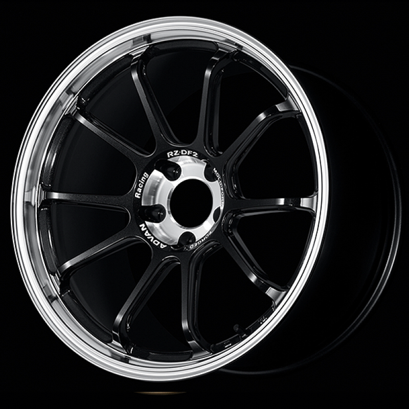 Advan RZ-DF2 20x10.5 / +15 Offset / 5-114.3 / 73mm Bore / Diamond Cut & Racing Titanium Black