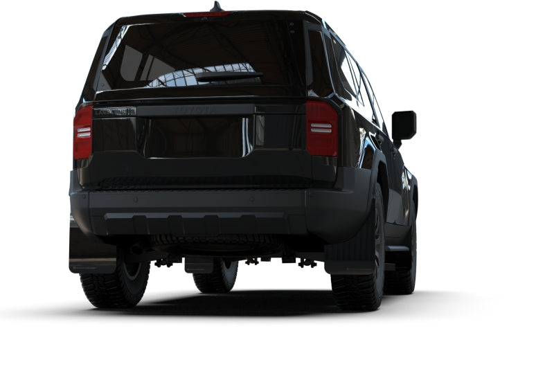 Rally Armor 22-26 Toyota Land Cruiser Black UR Mud Flap Metallic Black Logo