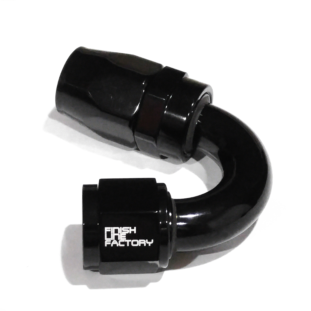 FLF Swivel Hose End (Braided Rubber) - 150 Degree