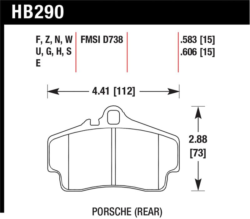 Hawk Performance Ceramic Street Brake Pads