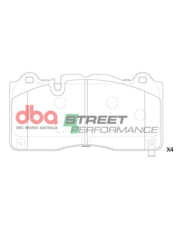 DBA 16-22 Chevrolet Camaro ZL1 (w/6 Piston Brembo Caliper) SP Performance Front Brake Pads