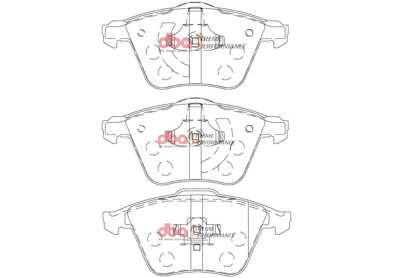 DBA 06-13 Mazda Mazdaspeed3 2.3T (BK/BL) XP Performance Front Brake Pads