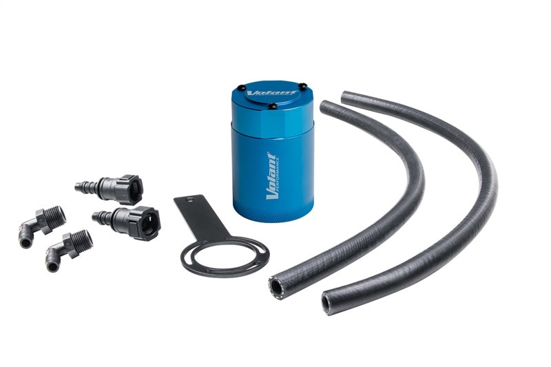 Volant 14-19 Chevrolet Silverado 1500 3oz Aluminum Oil Catch Can w/Mounting Bracket - Blue
