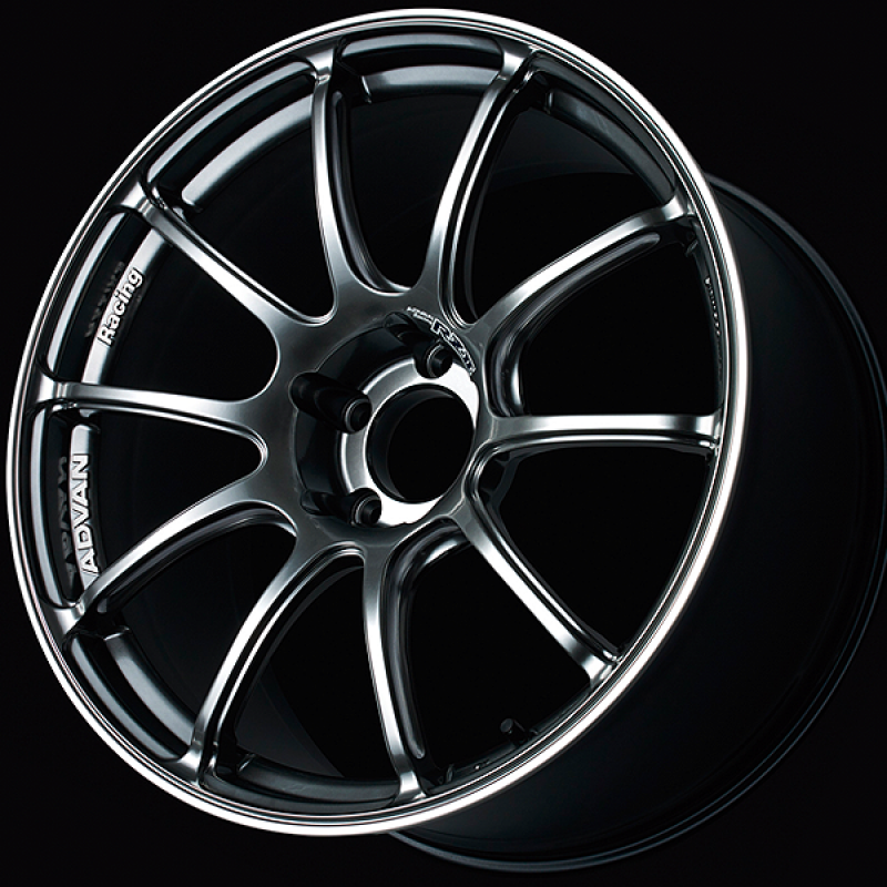 Advan RZII 16x7.0 / +48 Offset / 4-100 / 63mm Bore / Racing Hyper Black & Ring