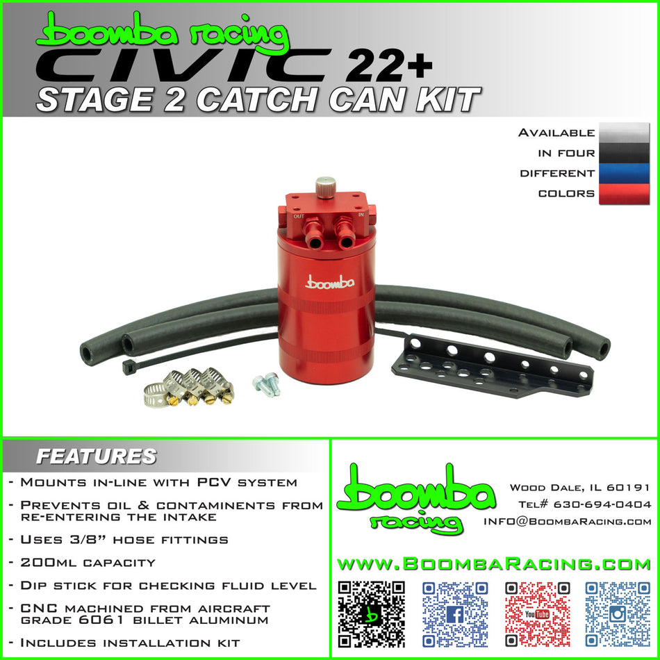 22+ Civic Stage 2 Catch Can Kit