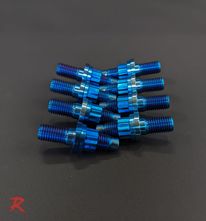 M10 x 1.25 Metric Titanium Studs (8)