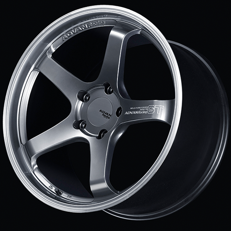 Advan GT for Porsche 19x11.5 / +55 Offset / 5-130 / 71.6mm Bore / Machining & Hyper Platinum Black