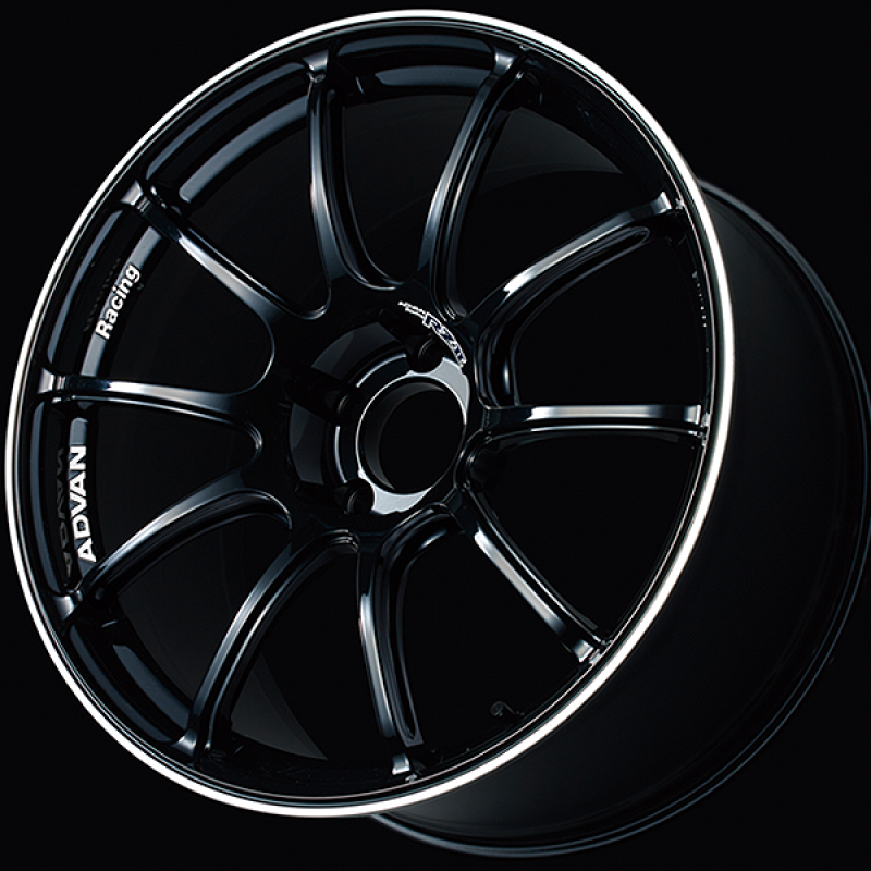 Advan RZII 15x6.0 / +45 Offset / 4-100 / 63mm Bore / Racing Gloss Black & Ring