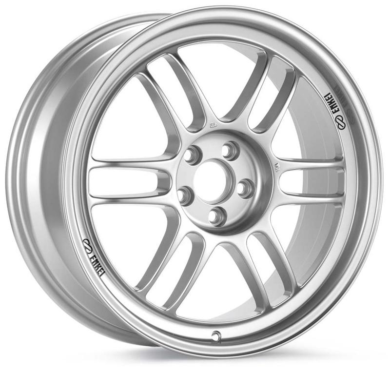 Enkei RPF1 15x7 4x100 41mm Offset 73mm Bore Silver Wheel Honda & Acura 4-Lug/02-06 Mini