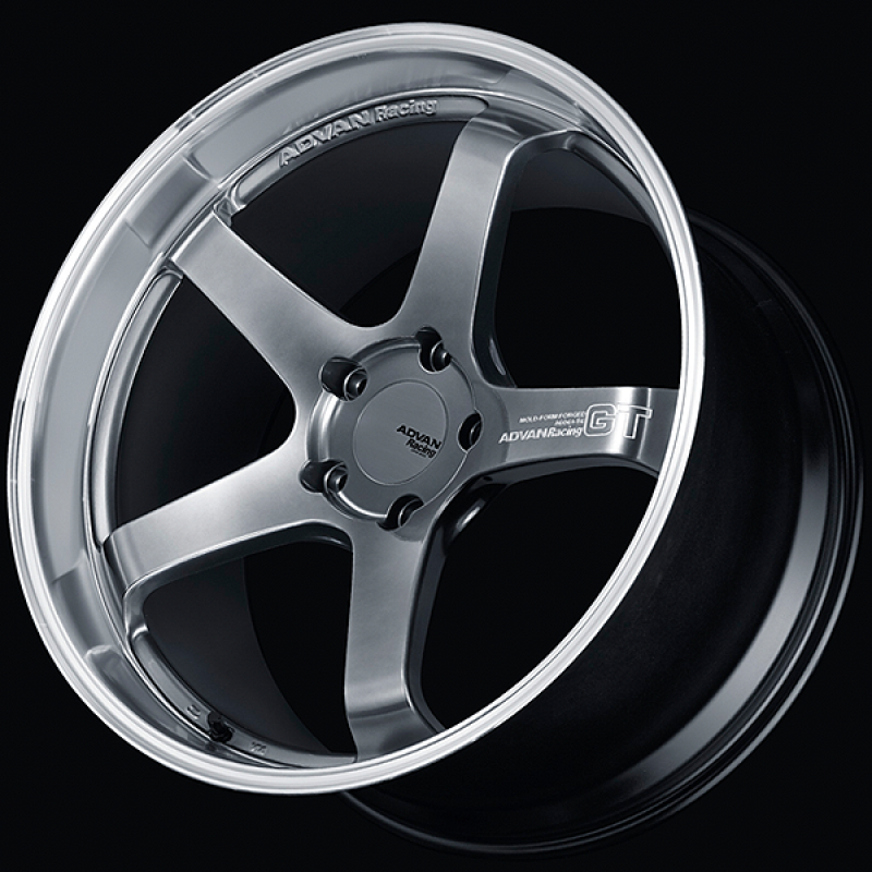Advan GT for Porsche 21x11.5 / +63 Offset / 5-130 / 71.8mm Bore / Machining & Hyper Platinum Black