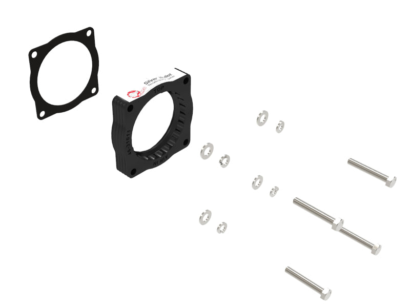 aFe Silver Bullet Throttle Body Spacer 07-13 BMW 328i (E90/E91/E92/E93) L6-3.0L N52