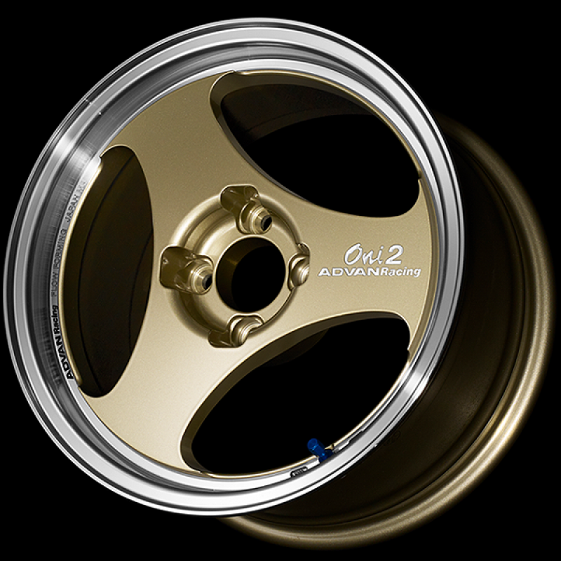 Advan ONI2 15x6.0 / +38 Offset / 4-100 / 63mm Bore / Machining & Champagne Gold