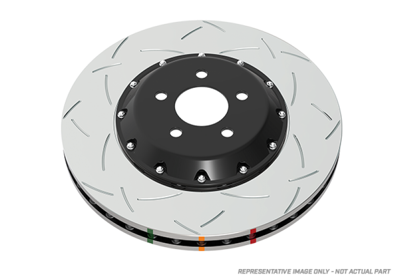 DBA 13-16 Audi RS5 (w/ Scalloped Edge Iron Rotors) Rear 5000 Series Slotted Rotor w/Silver Hat