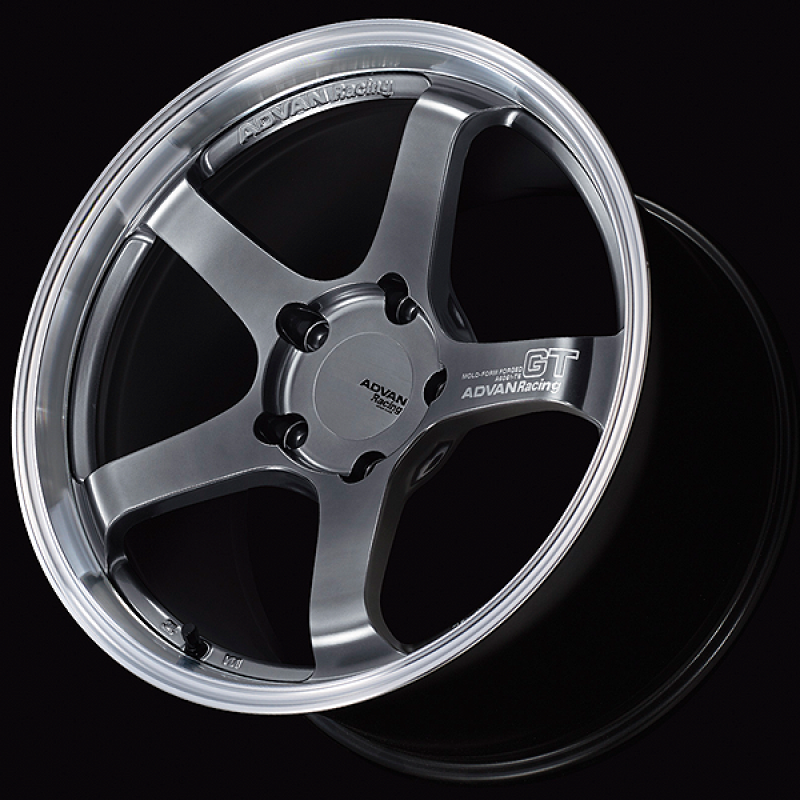 Advan GT for Porsche 18x10.5 / +45 Offset / 5-130 / 71.6mm Bore / Machining & Hyper Platinum Black
