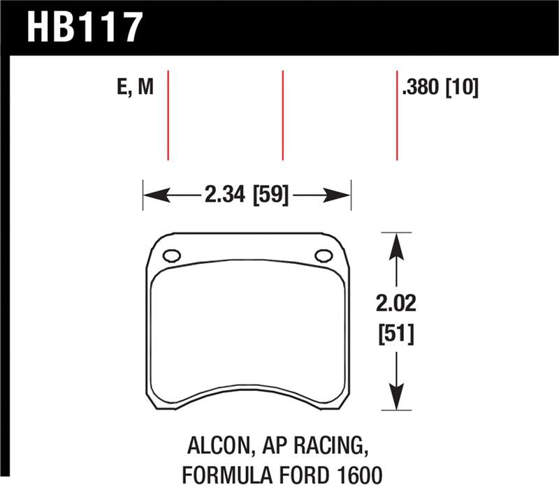Hawk AP Racing CP3696 Blue 9012 Race Brake Pads