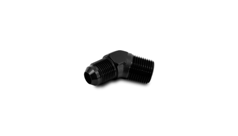 Vibrant -10 AN to 3/4in NPT 45 Degree Adapter Fittings - Aluminum