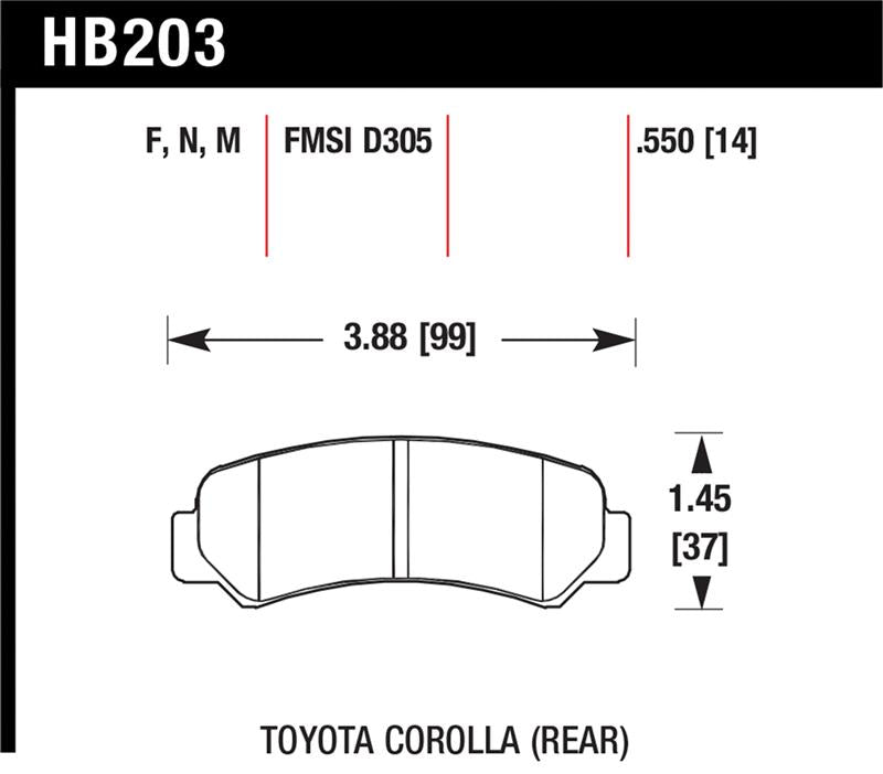 Hawk HP+ Street Brake Pads