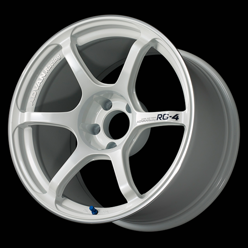 Advan RG-4 17x9.0 / +45 Offset / 5-114.3 / 73mm Bore / Racing White Metallic & Ring
