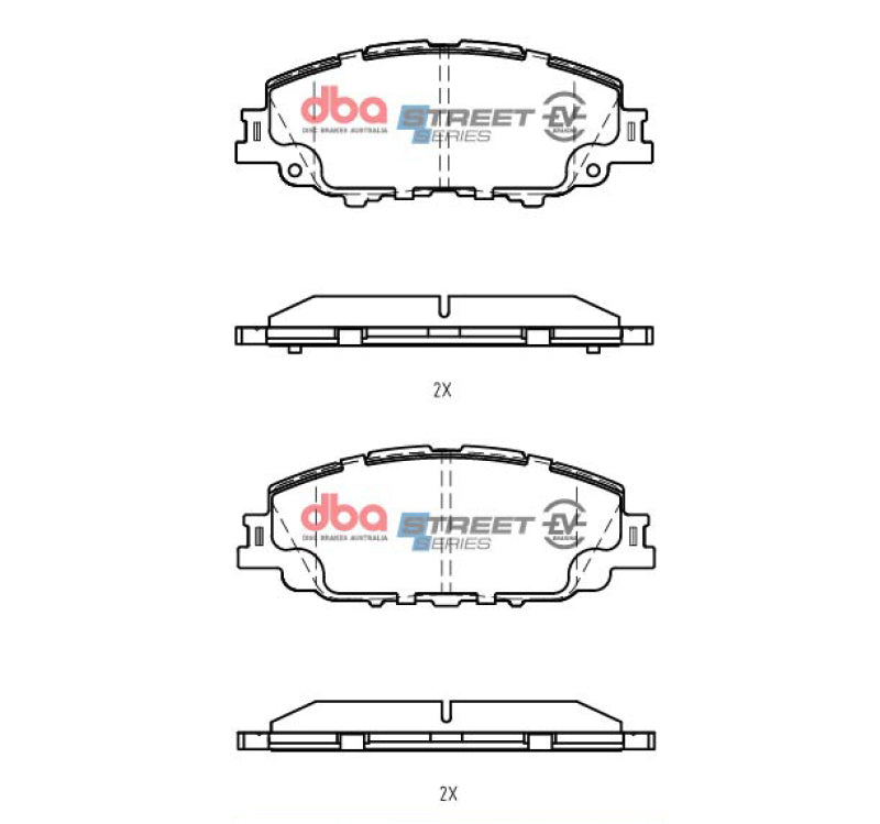 DBA 19-22 Toyota Corolla Hatchback Front SSEV Street Series Brake Pads
