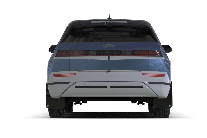 Rally Armor 25-26 Hyundai Ioniq 5 PE Blk Mud Flap w/Light Blue Battery Logo