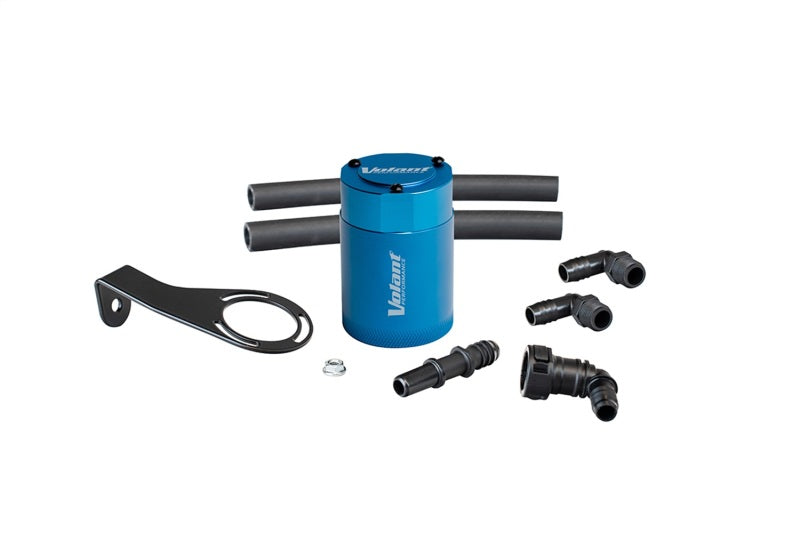 Volant 21-25 Ford Bronco 2.3L Turbo 3oz Aluminum Oil Catch Can w/Mounting Bracket - Blue