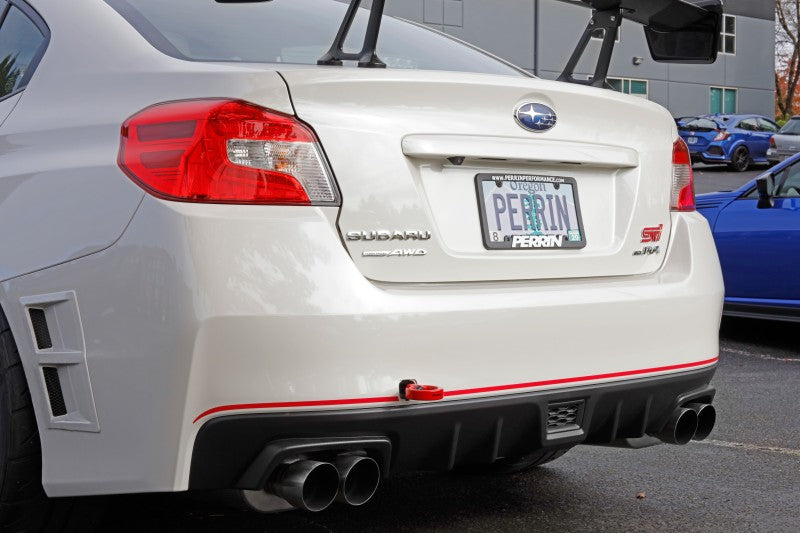 PERRIN 15-21 Subaru WRX/STI Tow Hook Kit (Rear) - Red