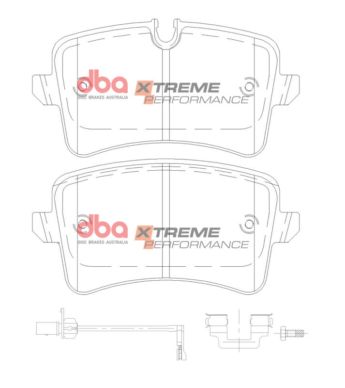 DBA 12-19 Audi A6 Rear XP Performance Brake Pads