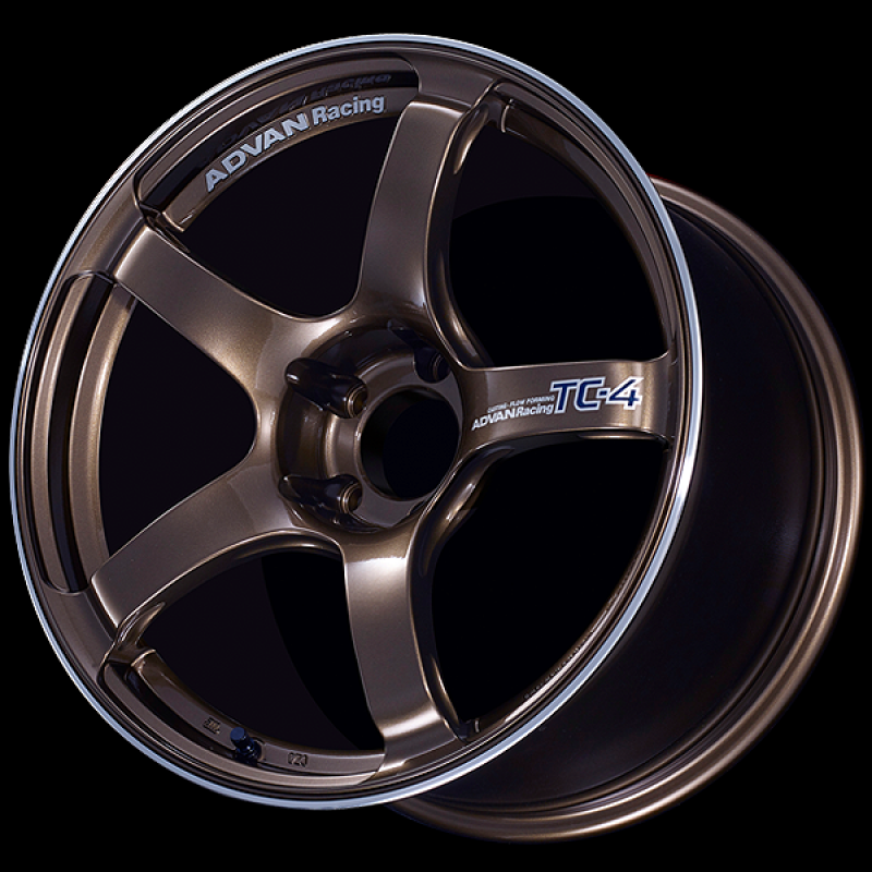 Advan TC4 18x7.5 / +42 Offset / 5-112 / 66.5mm Bore / Umber Bronze Metallic & Ring