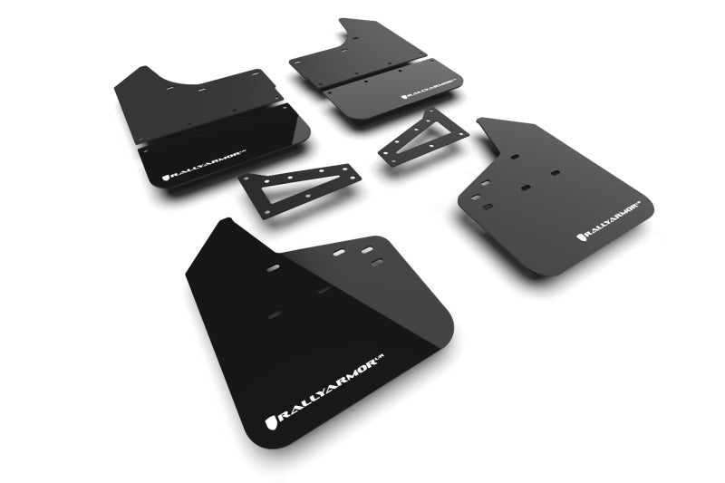 Rally Armor 23-26 Chevy Colorado ZR2 &amp; Z71 Black Mud Flap - White Logo