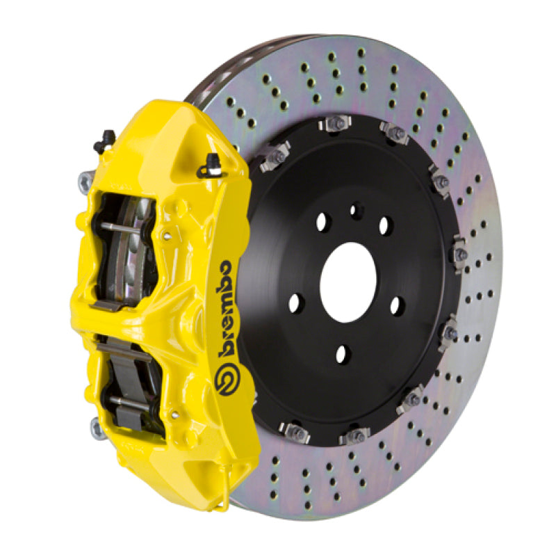 Brembo 25+ BMW X3 30 xDrive/BMW X3 M50 xDrive Fr GT BBK 6 Pist Cast 405x34 2pc Rotor Drilled- Yellow