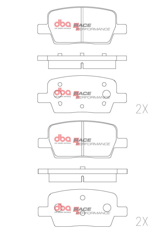 DBA 16-24 Chevrolet Camaro SS RP Performance Rear Brake Pads