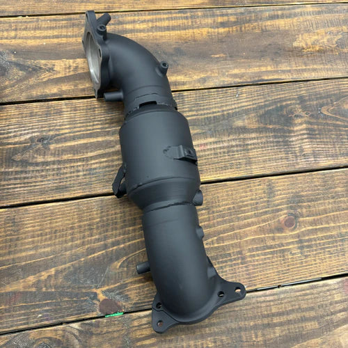 High Efficiency Downpipe Upgrade for  2016-2021 Honda Civic and CRV 1.5T - Black Cerakote