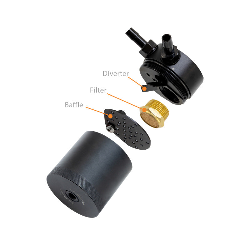Mishimoto 2018 - 2020 Subaru Crosstrek Baffled Oil Catch Can Kit - Black