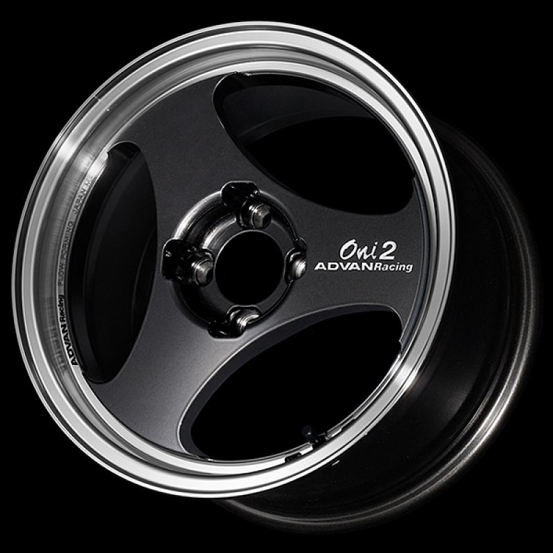 Advan ONI2 15x5.5 / +38 Offset / 4-100 / 63mm Bore / Machining & Black Gunmetallic
