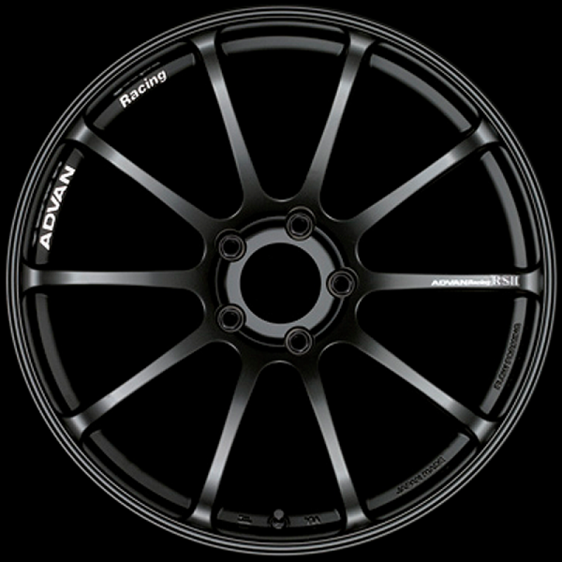 Advan RSII 18x9.5 / +41 Offset / 5-98 / 58mm Bore / Semi Gloss Black