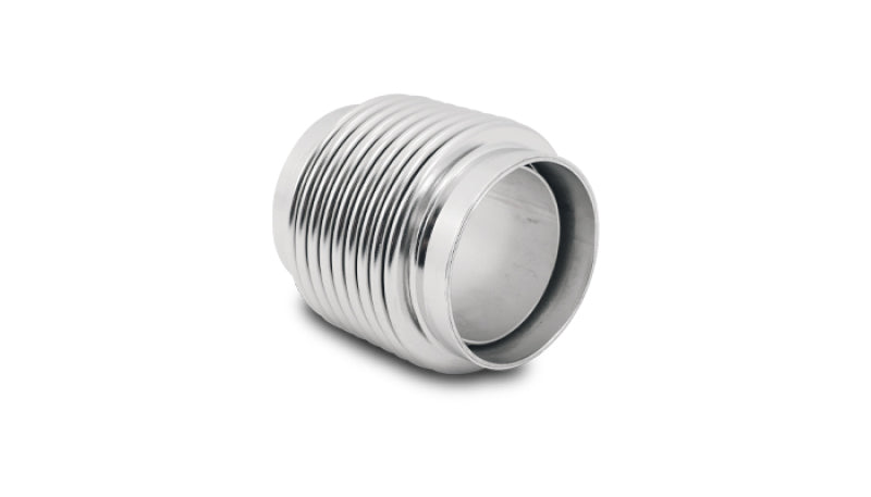 Vibrant SS Bellow Assembly w/ Liner 1.75in Inlet/Outlet ID x 2.5in OAL Electro Polished