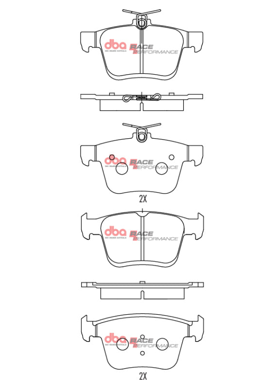DBA 2018 Audi Q2 Front RP Performance Brake Pads