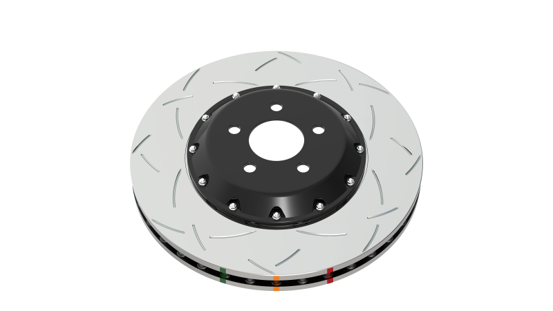 DBA 07-12 Audi R8 4.2L/5.2L 5000 Series Slotted & Drilled Rear Rotor w/Clear Anodized Hat