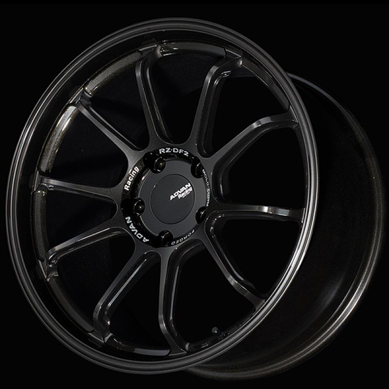 Advan RZ-DF2 for Porsche 20x10.5 / +45 Offset / 5-130 / 71.6mm Bore / Racing Titanium Black