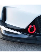 EVS Tuning Folding Tow Hook Red Front for Honda Civic Type R FL5 2023+ - Track Ready