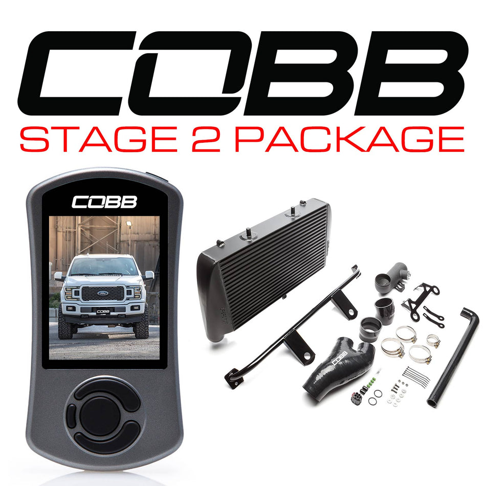 Cobb 18-20 Ford F-150 2.7L Stage 2 Power Package - Black (No Intake)