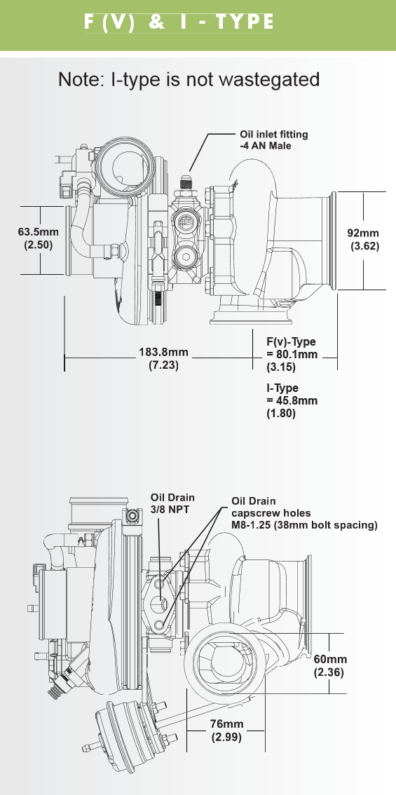 BorgWarner EFR F(V)-Type V-Band 0.85 A/R IWG Turbine Housing