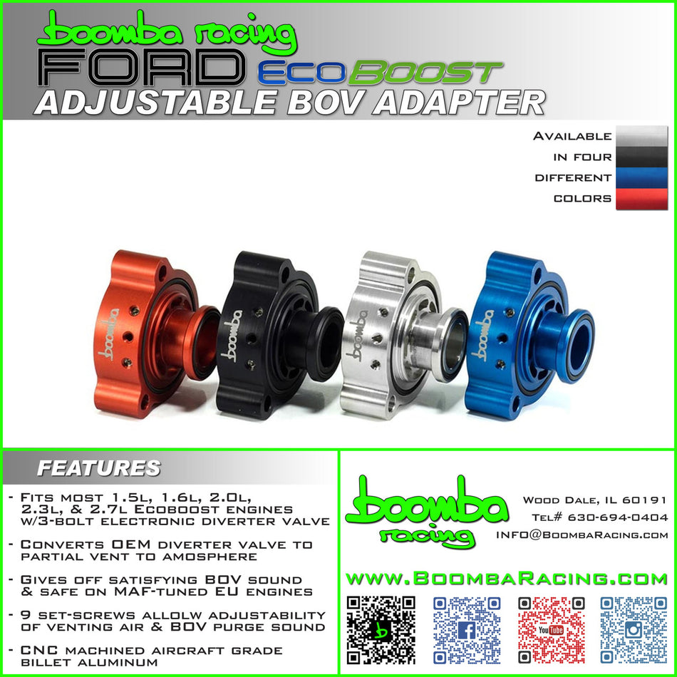 Ford EcoBoost Adjustable Blow Off Valve (BOV) Adapter V1