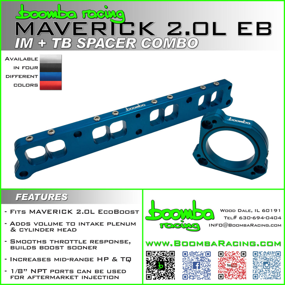 Maverick 2.0L EcoBoost Intake Manifold + Throttle Body Spacer Kit