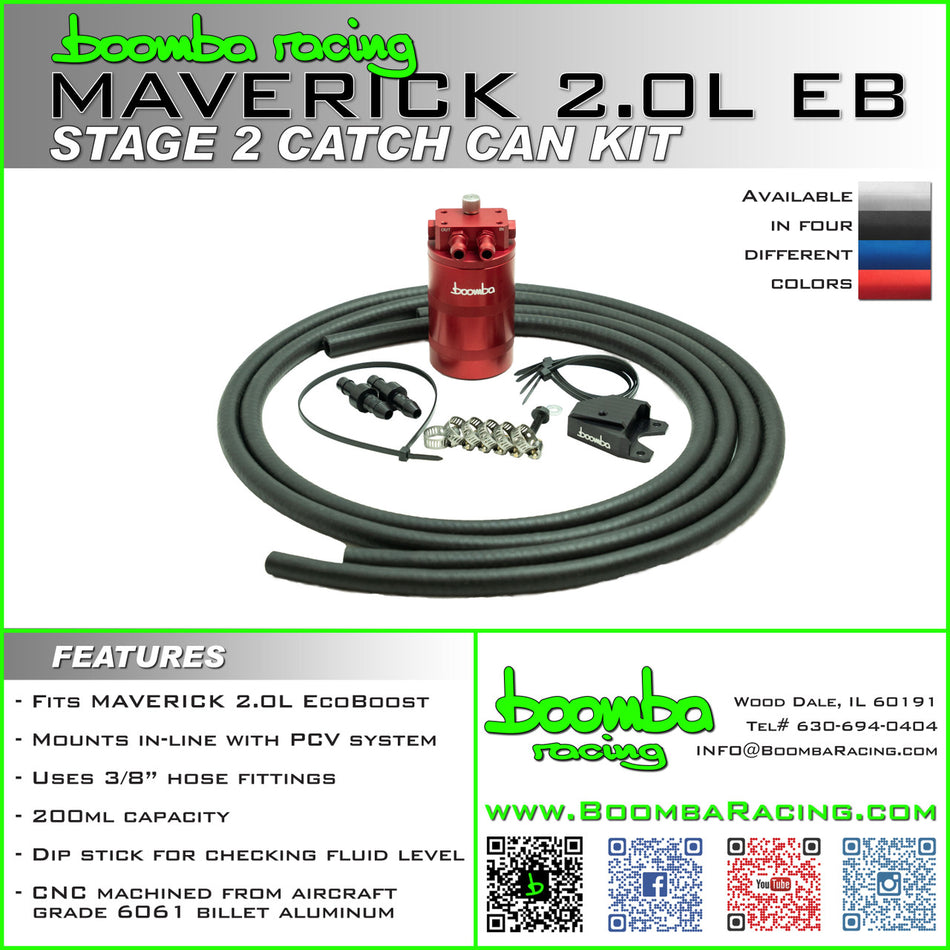 Maverick 2.0L EB STAGE 2 CATCH CAN KIT