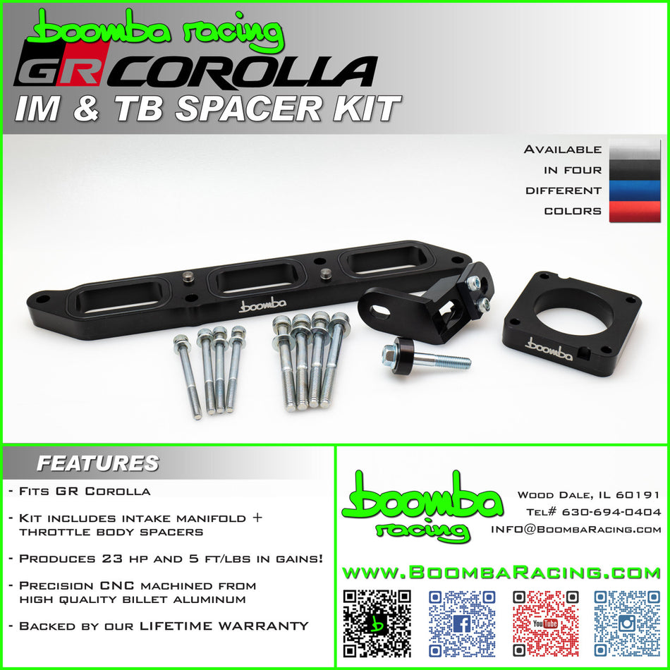 GR Corolla Intake Manifold + Throttle Body Spacer Kit