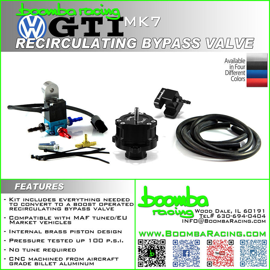 2015 + Volkswagen GTI Boost Operated Bypass Valve (BPV) (Full Recirculation)